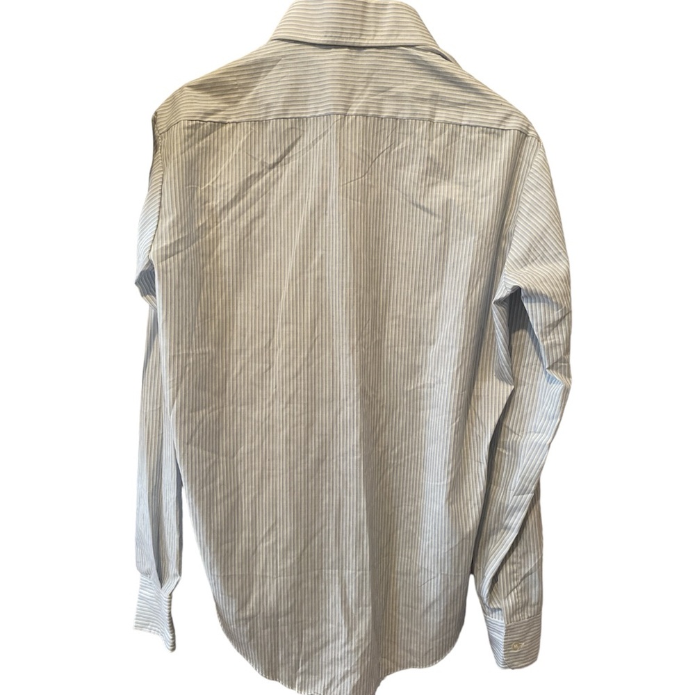 St. Tropez Men's Striped Dress Shirt - Blue and White